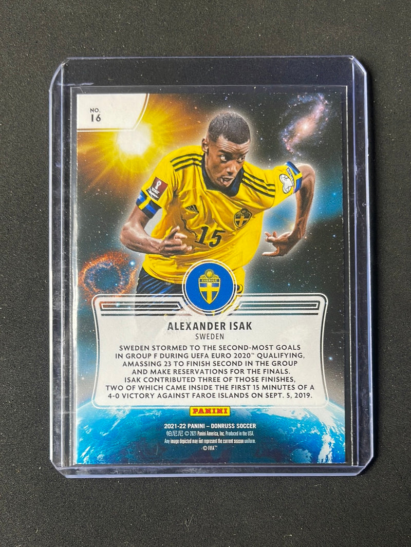 2021-22 Panini Donruss Road To Qatar Alexander Isak Zero Gravity Press Proof