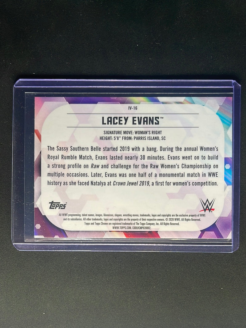 2020 Topps Chrome WWE Lacey Evans Image Variation Refractor