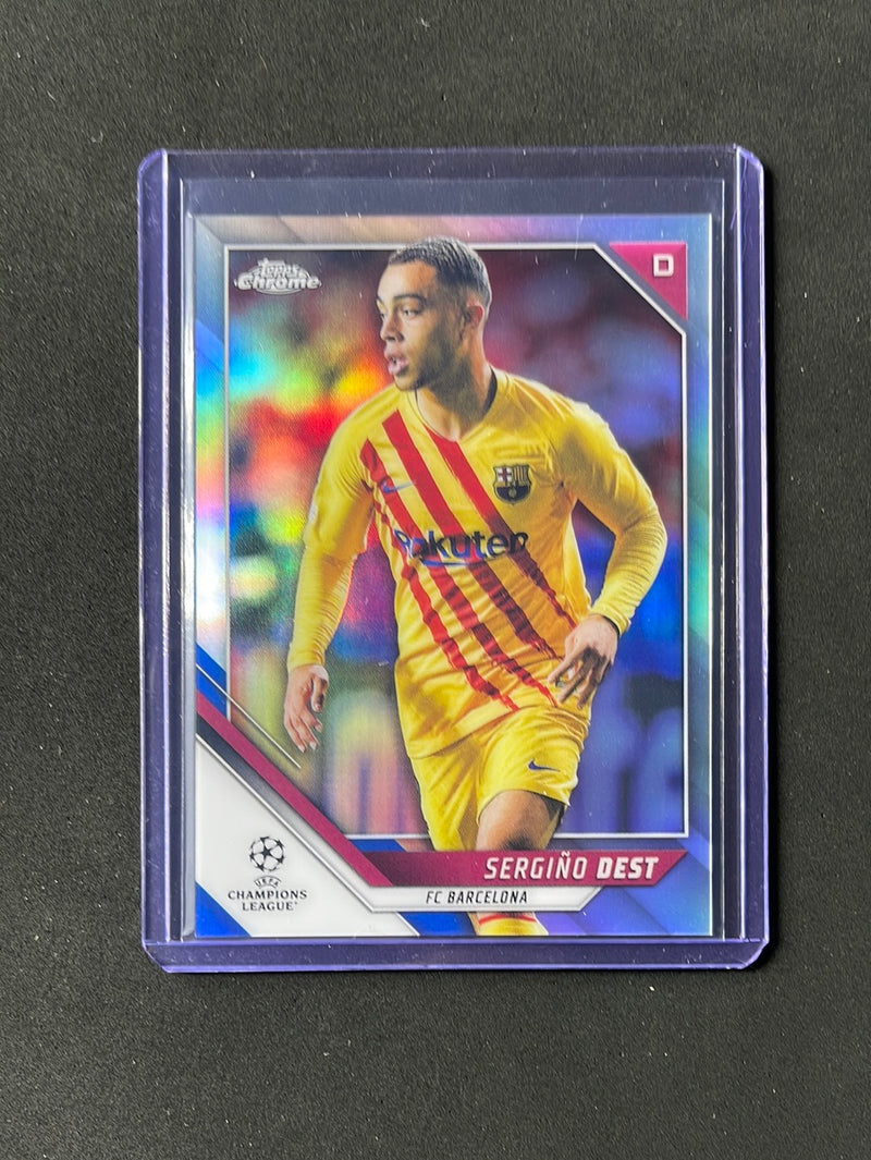 2021-22 Topps Chrome UEFA Champions League Sergino Dest Refractor