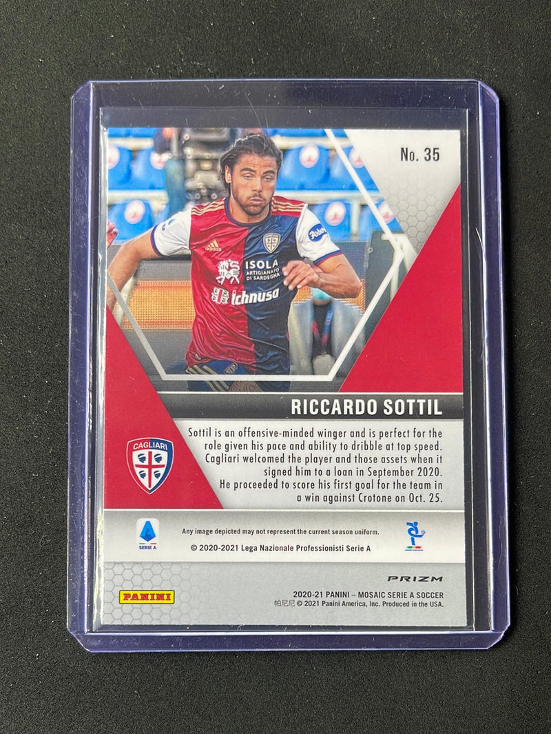 2020-21 Panini Mosaic Serie A Riccardo Sottil Silver