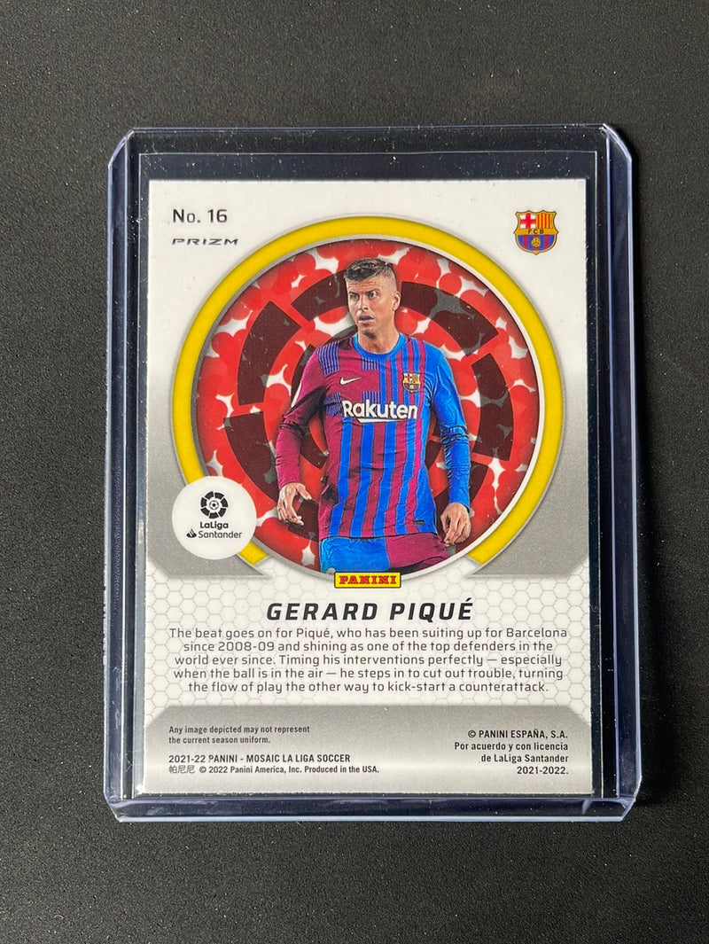 2021-22 Panini Mosaic La Liga Gerard Pique Men Of Mastery