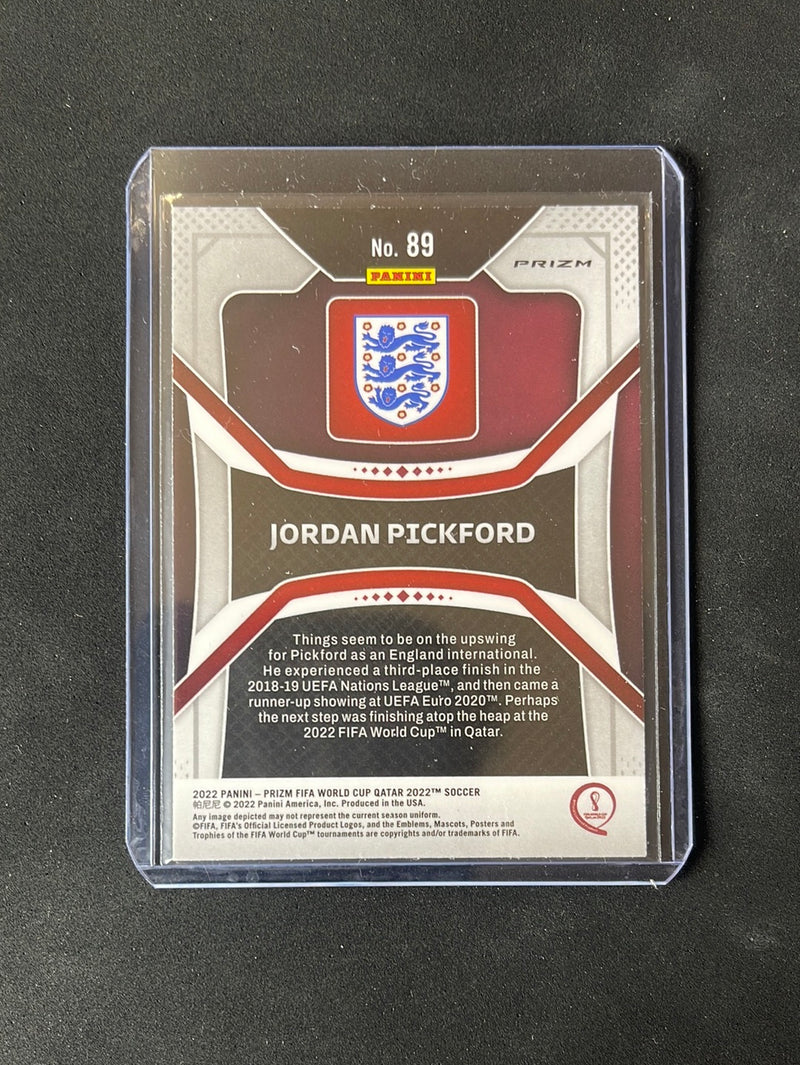 2022 Panini Prizm FIFA World Cup Qatar Jordan Pickford Silver Prizm