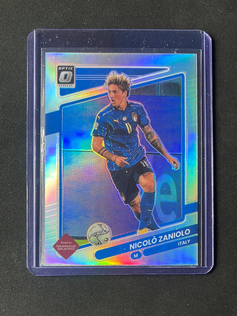 2021-22 Panini Donruss Road To Qatar Nicolo Zaniolo Optic Silver