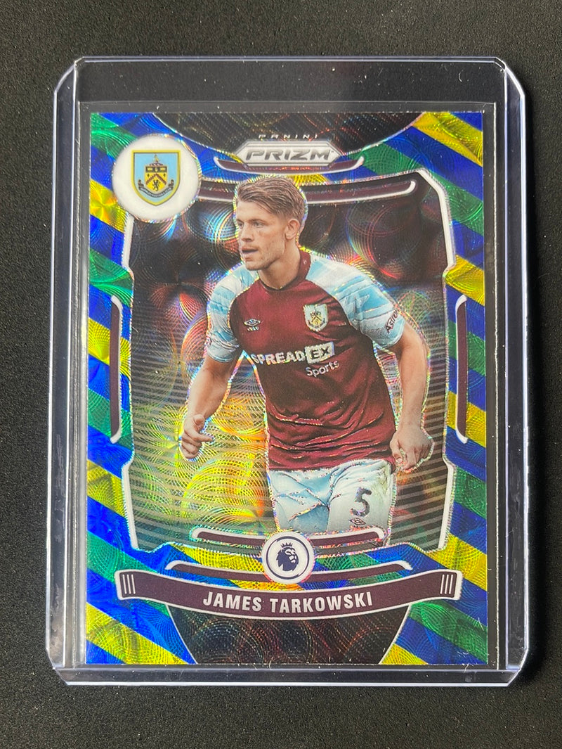 2021-22 Prizm Premier League James Tarkowski Blue/Yellow/Green Choice Prizm