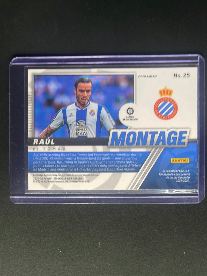 2021-22 Panini Mosaic La Liga Raul De Tomas Montage Mosaic