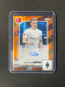 2020-21 Topps Chrome Bundesliga Matthias Ginter Orange Autograph Refractor 23/25
