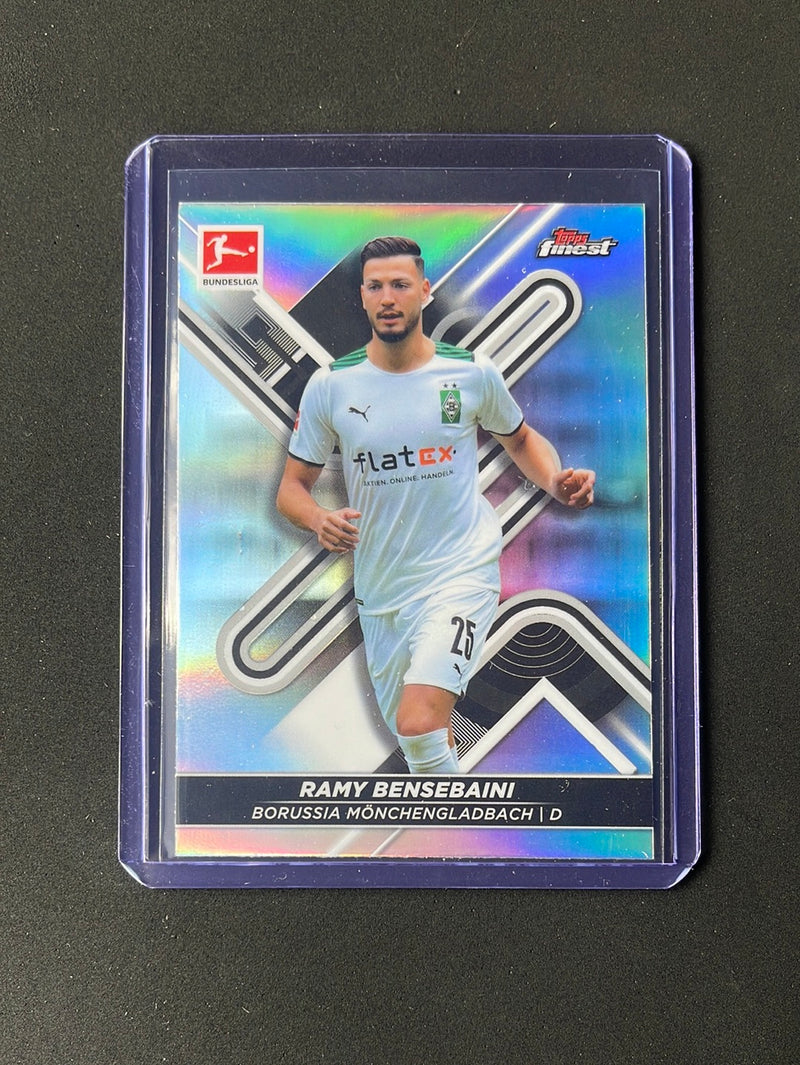 2021-22 Topps Finest Bundesliga Ramy Bensebaini Refractor