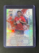 2021-22 Topps Stadium Club Chrome UEFA Champions League Jonathan David Championship Contributions