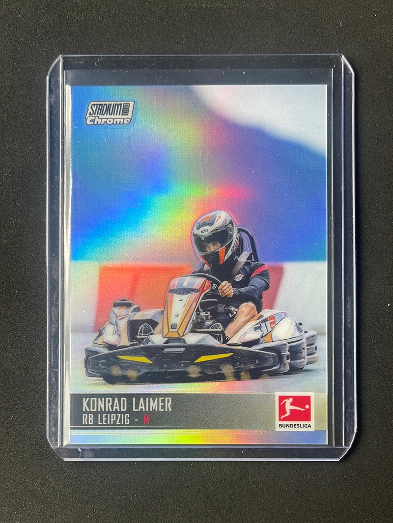 2021-22 Topps Bundesliga Stadium Club Chrome Konrad Laimer Refractor