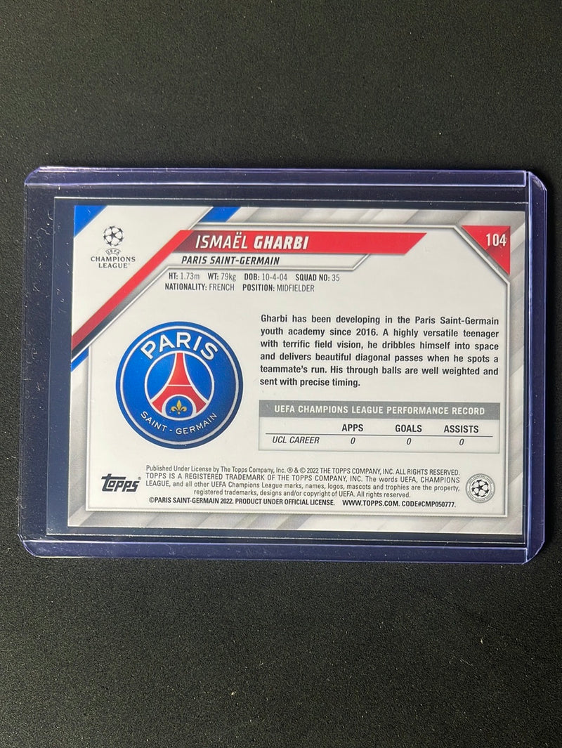 2021-22 Topps UEFA Champions League Ismael Gharbi Starball