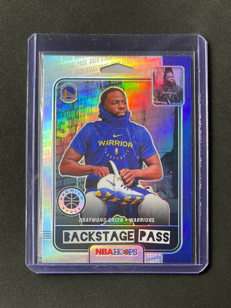 2019-20 Hoops Premium Draymond Green Backstage Pass Silver