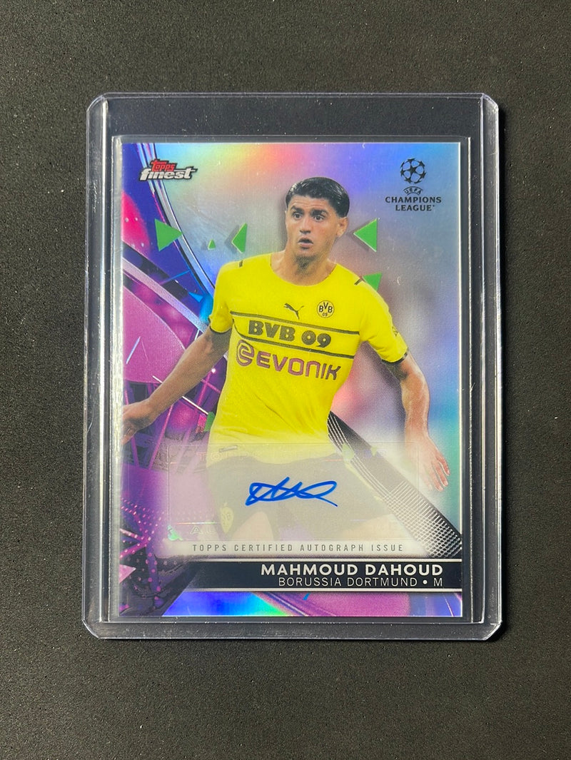 2021-22 Topps Finest UEFA Champions League Soccer Mahmoud Dahoud Autograph