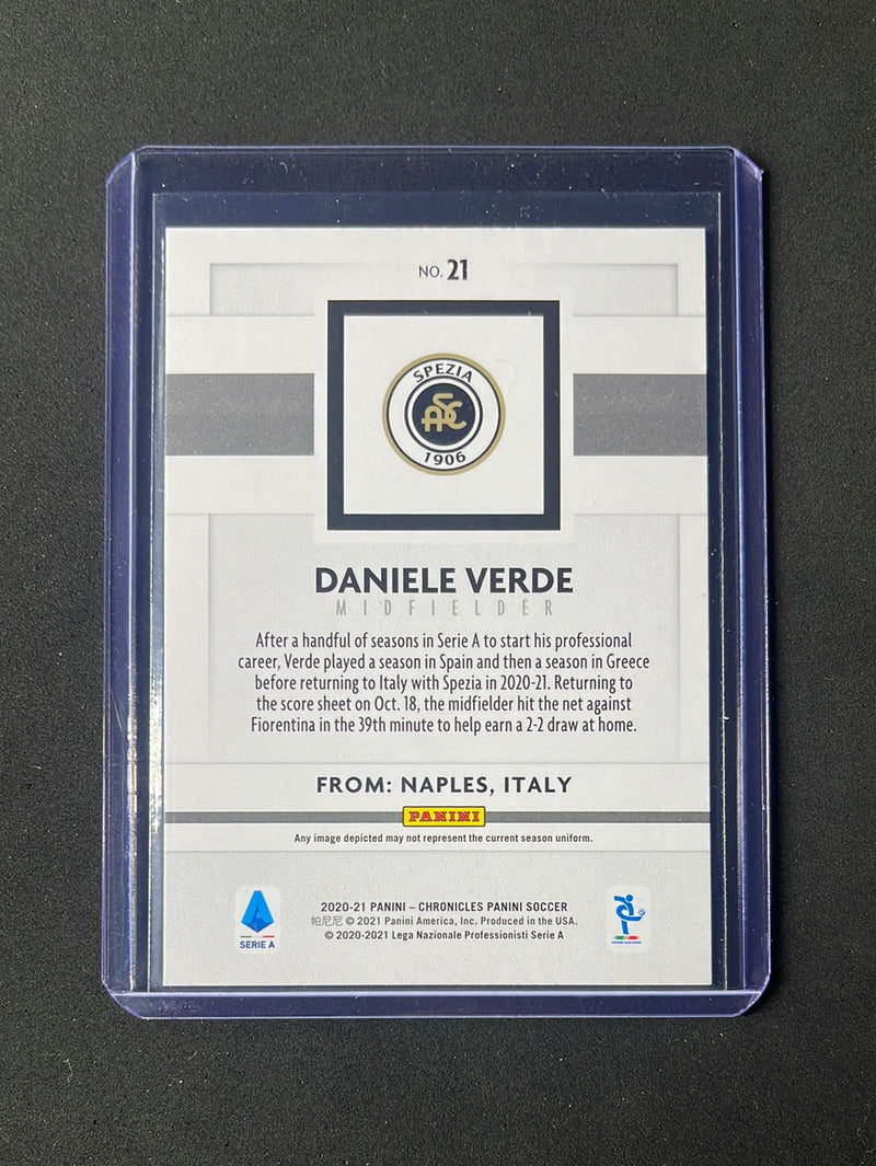 2020-21 Panini Chronicles Daniele Verde Panini Serie A Purple Astro