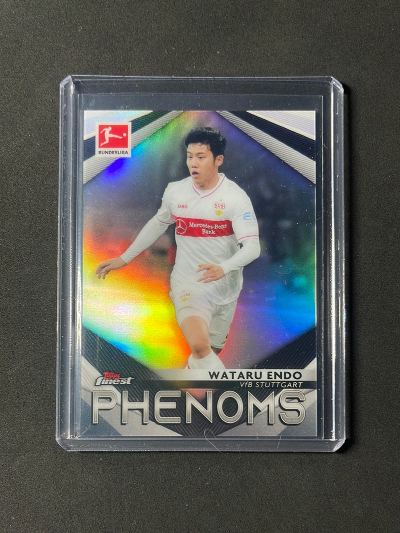 2020-21 Topps Finest Bundesliga Soccer Wataru Endo Finest Phenoms