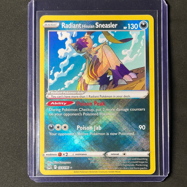 Pokemon TCG Lost Origin Radiant Hisuian Sneasler 123/196