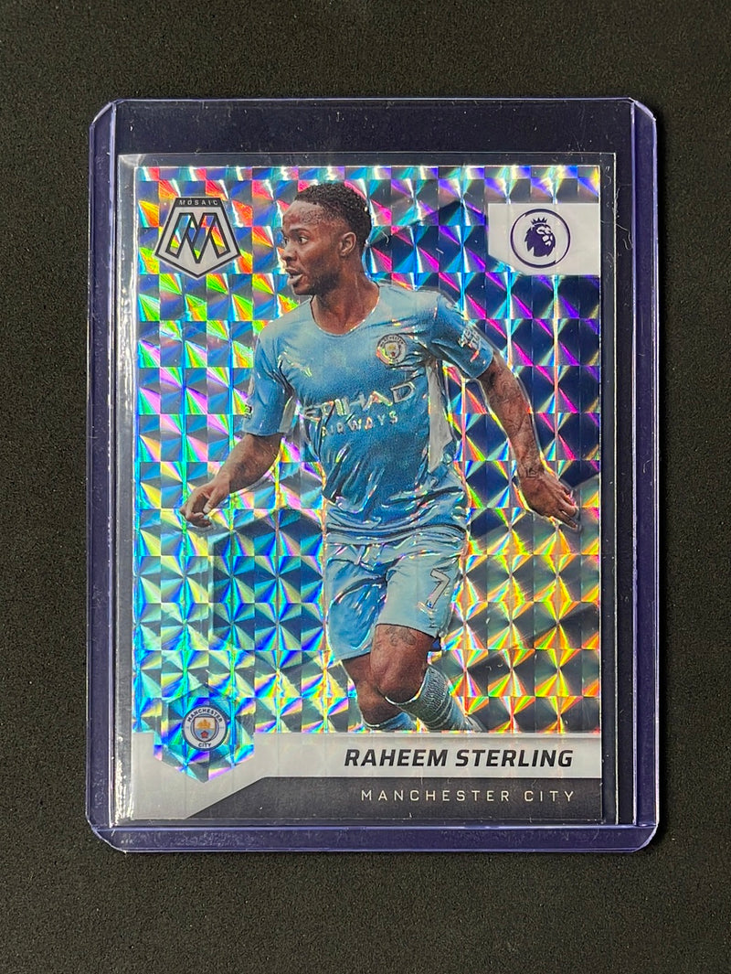 2021-22 Panini Mosaic EPL Raheem Sterling Mosaic