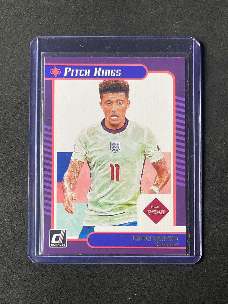 2021-22 Panini Donruss Road To Qatar Jadon Sancho Pitch Kings