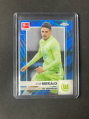 2020-21 Topps Chrome Bundesliga Josip Brekalo Blue Wave Refractor 112/150