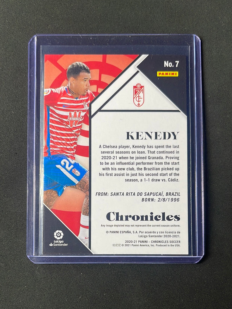 2020-21 Panini Chronicles Kenedy Chronicles La Liga Purple Astro