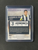 2020-21 Topps Stadium Club Chrome UEFA Champions League Alessandro Del Piero Aqua Refractor 197/199