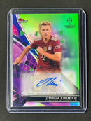 2021-22 Finest UEFA Champions League Joshua Kimmich Neon Green Autograph 67/99