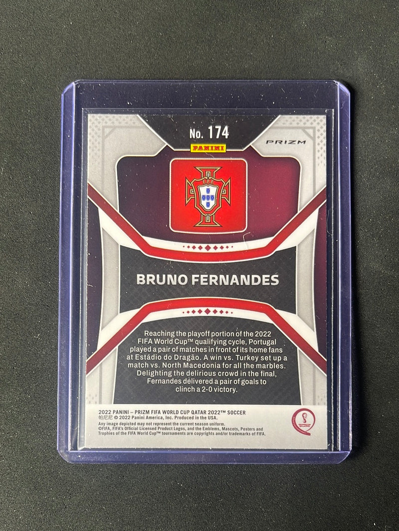 2022 Panini Prizm FIFA World Cup Qatar Bruno Fernandes Hyper Prizm