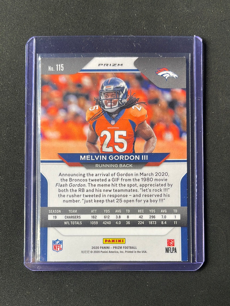 2020 Panini Prizm Football Melvin Gordan III Red/White/Blue Prizm