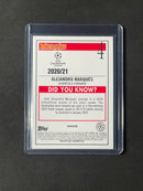 2020-21 Topps Merlin Chrome UEFA Champions League Alejandro Marques Refractor