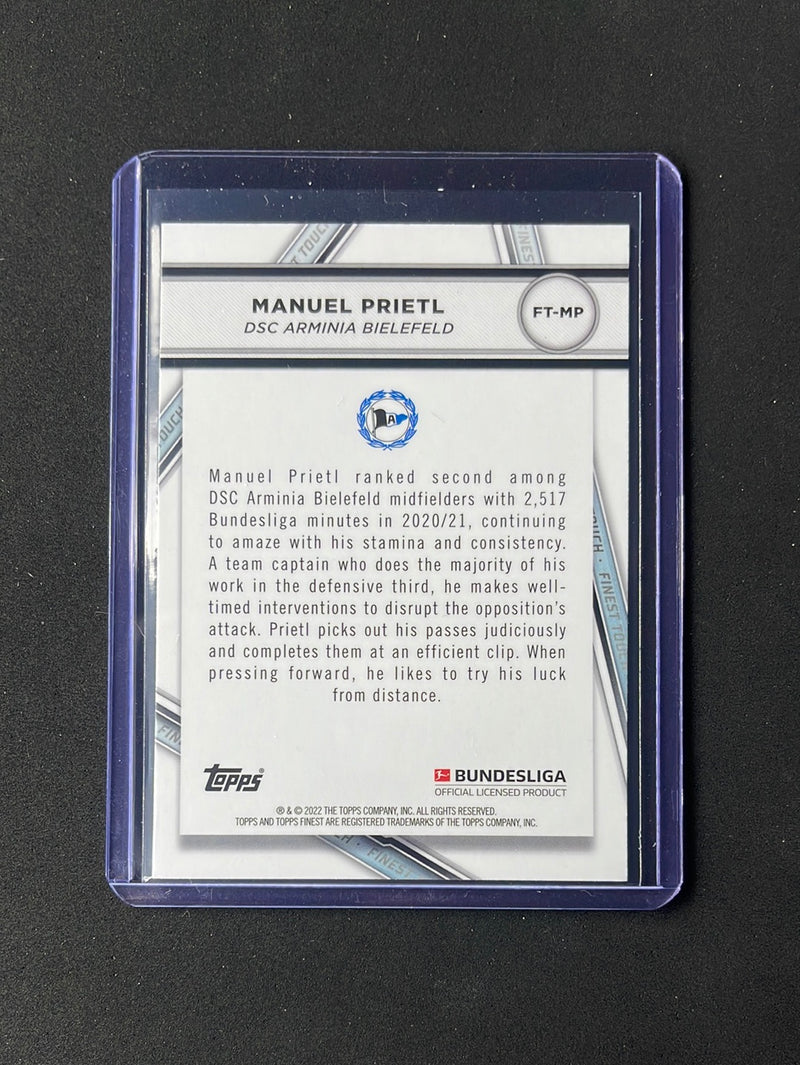 2021-22 Topps Finest Bundesliga Manuel Prietl Finest Touch