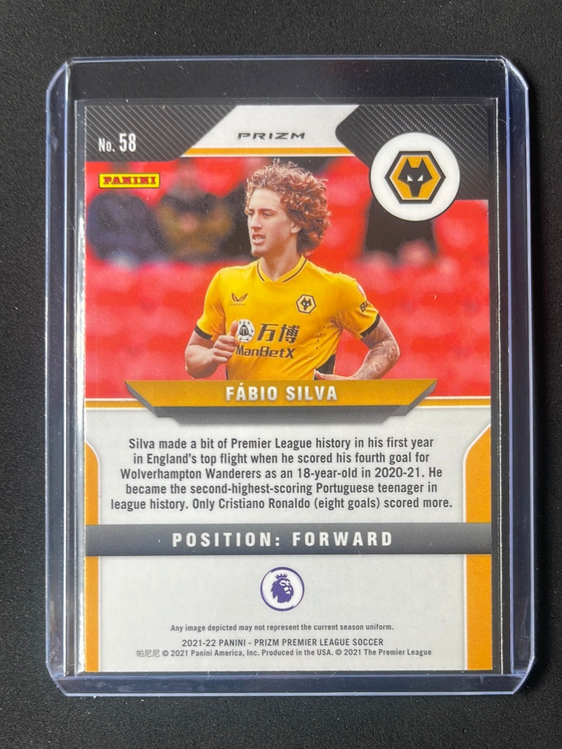 2021-22 Prizm Premier League Fabio Silva Blue/Yellow/Green Choice Prizm