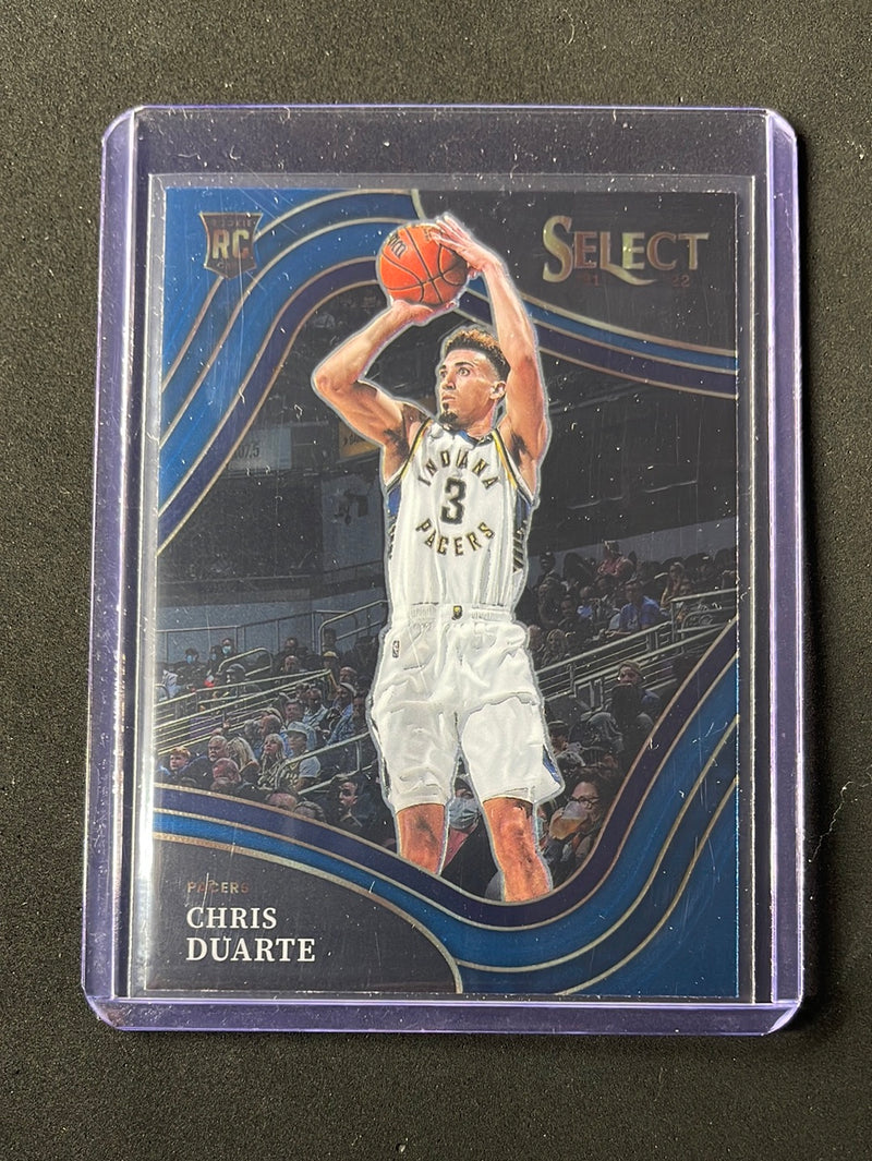 2021-22 Panini Select Chris Duarte Courtside Blue