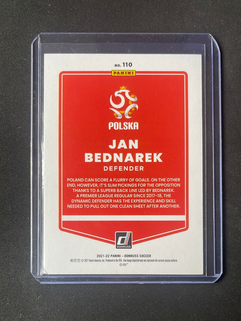 2021-22 Panini Donruss Road To Qatar Jan Bednarek Press Proof Gold 240/349