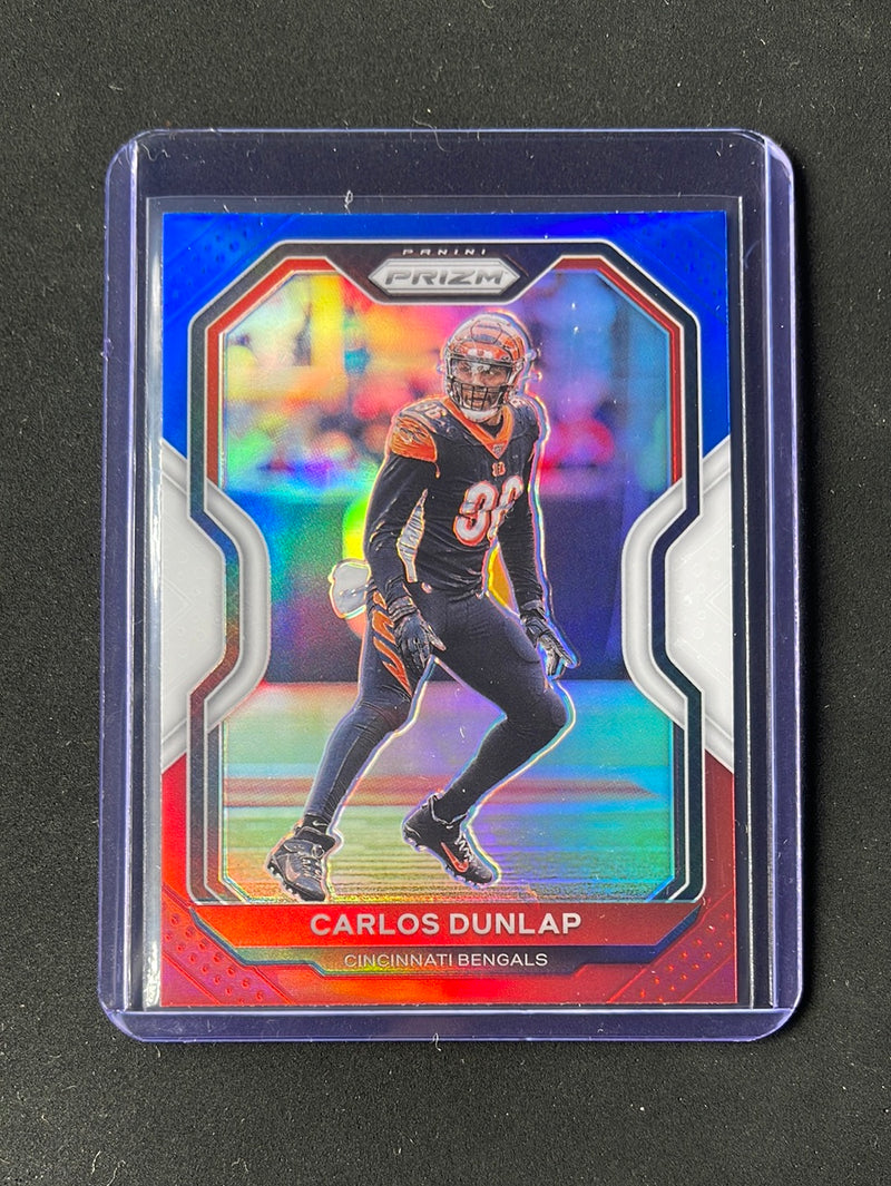 2020 Panini Prizm Football Carlos Dunlap Red/White/Blue Prizm