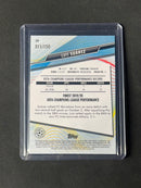 2020-21 Topps Finest UEFA Champions League Soccer Luis Suarez Blue Refractor 11/150