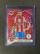 2021-22 Panini Mosaic La Liga Yannick Carrasco Red Mosaic