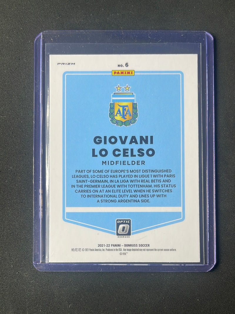 2021-22 Panini Donruss Road To Qatar Giovani Lo Celso Optic Silver