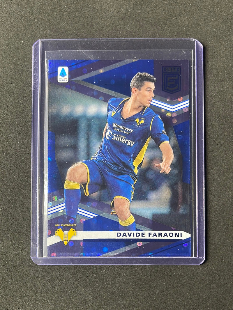 2020-21 Panini Chronicles Davide Faraoni Elite Serie A Blue Circles