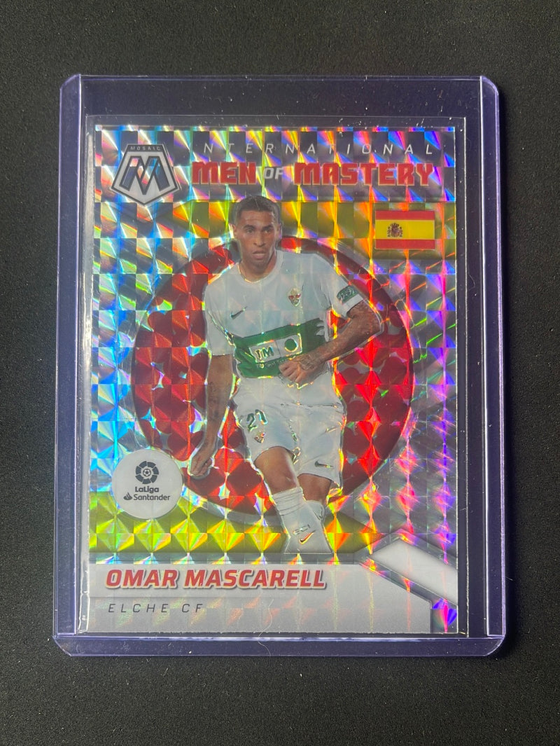 2021-22 Panini Mosaic La Liga Omar Mascarell Men of Mastery Mosaic