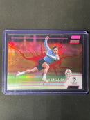 2021-22 Topps Stadium Club Chrome UEFA Champions League Jack Grealish Pink/Red Electric Charge Refractor
