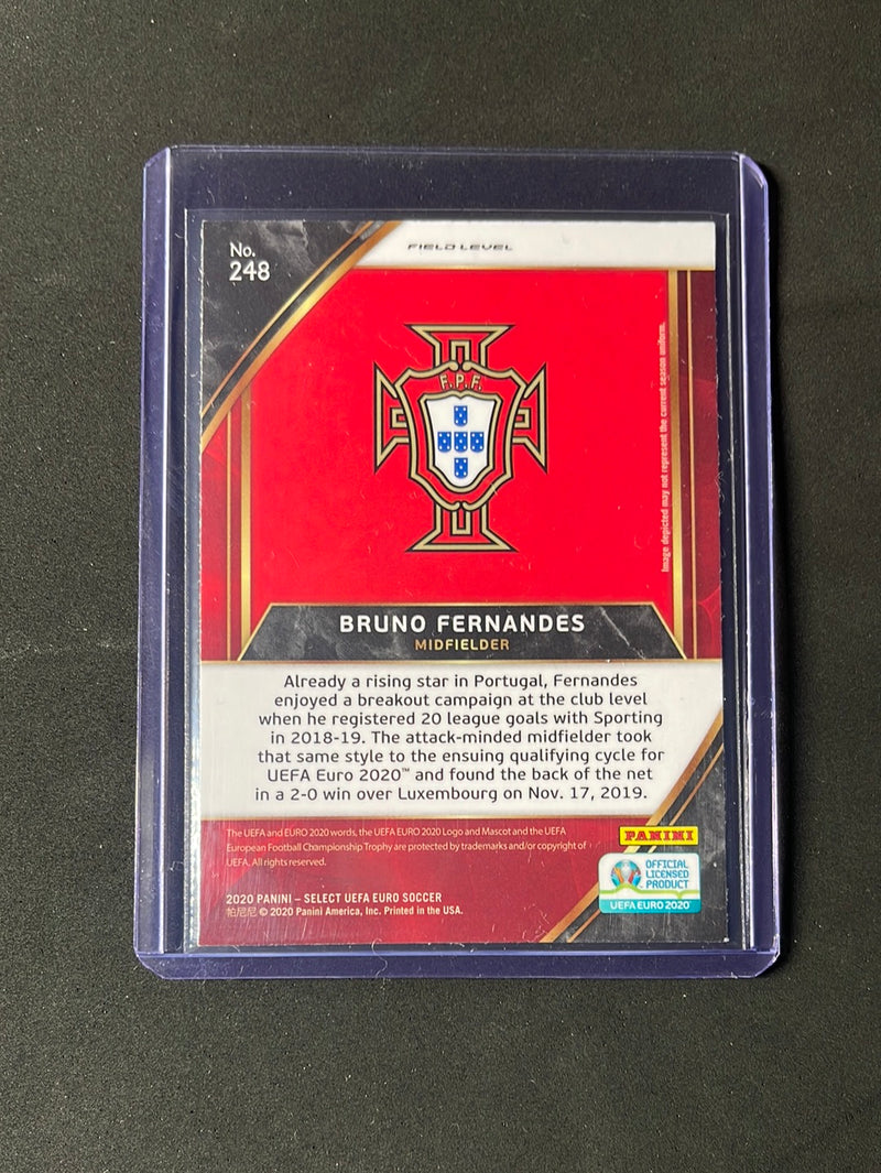 2020 Panini Select UEFA Euro Soccer Bruno Fernandes Field Level