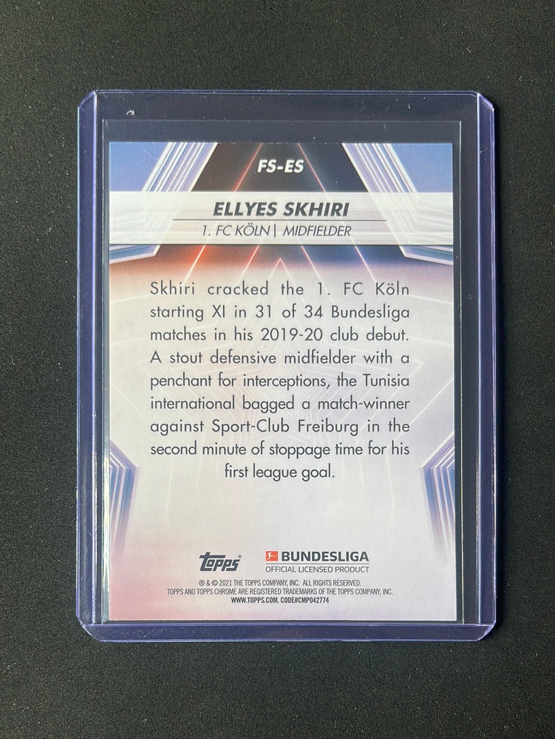 2020-21 Topps Chrome Bundesliga Ellyes Skhiri Future Stars