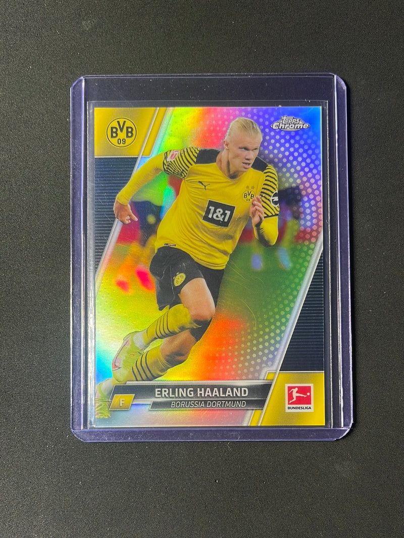 2021-22 Topps Chrome Bundesliga Soccer Erling Haaland Refractor