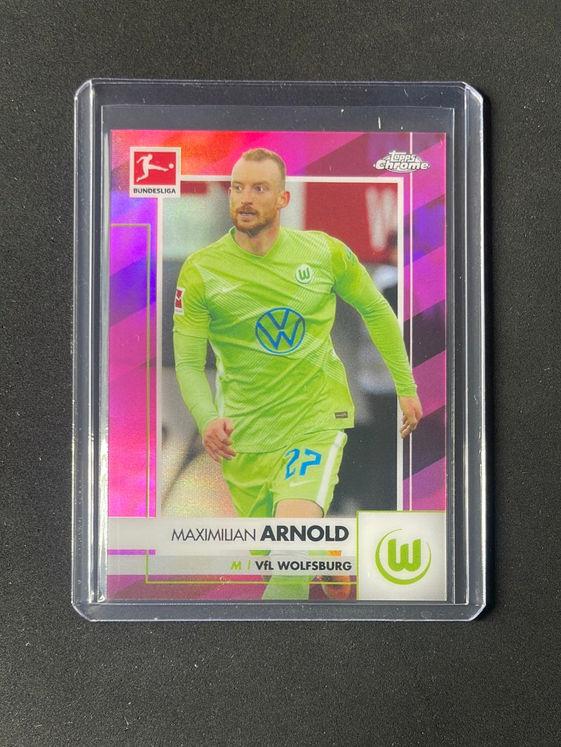 2020-21 Topps Chrome Bundesliga Maximilian Arnold Pink Refractor 1/75