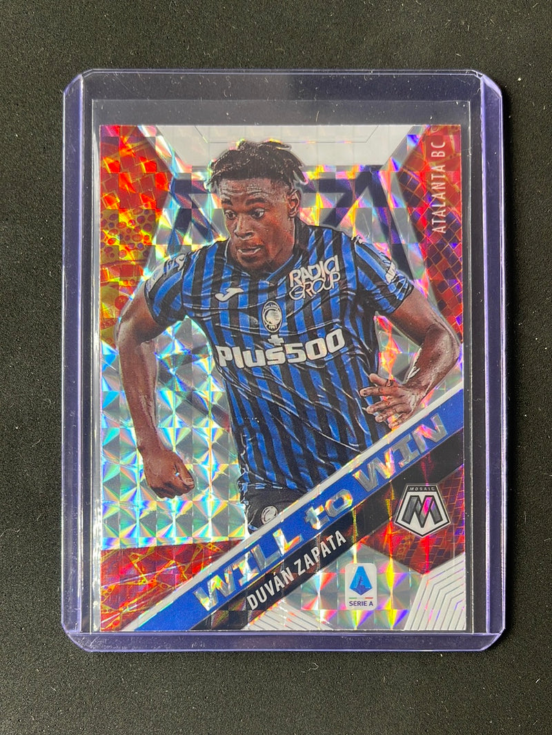 2020-21 Panini Mosaic Serie A Duvan Zapata Will To Win Mosaic