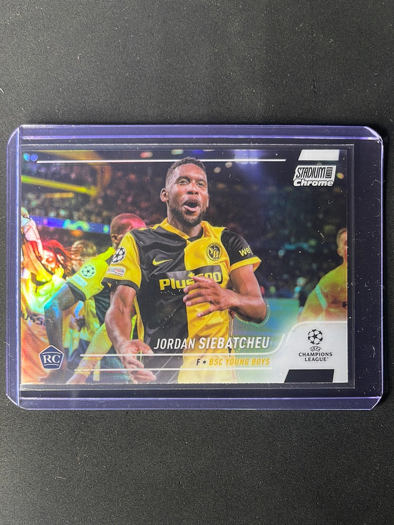 2021-22 Topps Stadium Club Chrome UEFA Champions League Jordan Siebatcheu Refractor