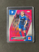 2021-22 Topps Chrome Bundesliga Soccer Milos Pantovic Magenta Wave 28/399