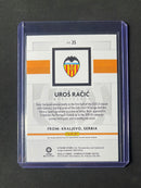 2020-21 Panini Chronicles Uros Racic Panini La Liga Silver Circles