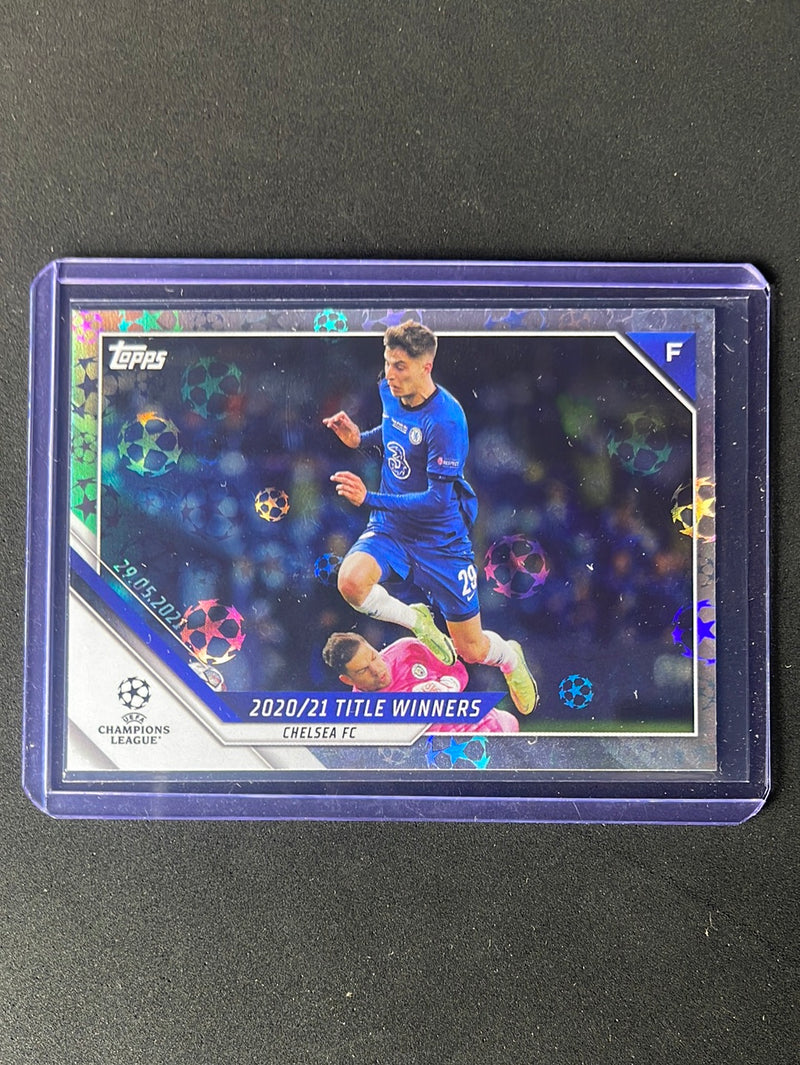 2021-22 Topps UEFA Champions League Chelsea 2020/21 Title Winners Starball