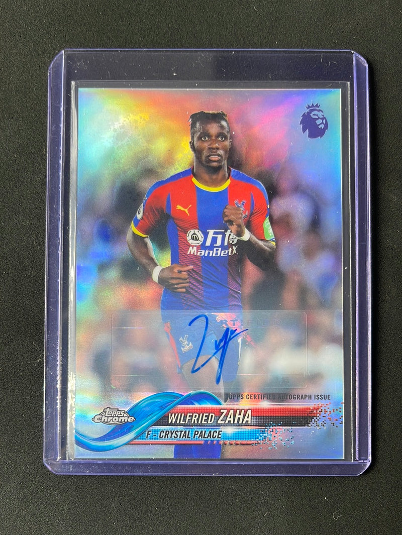 2018-19 Topps Chrome Premier League Wilfried Zaha Autograph