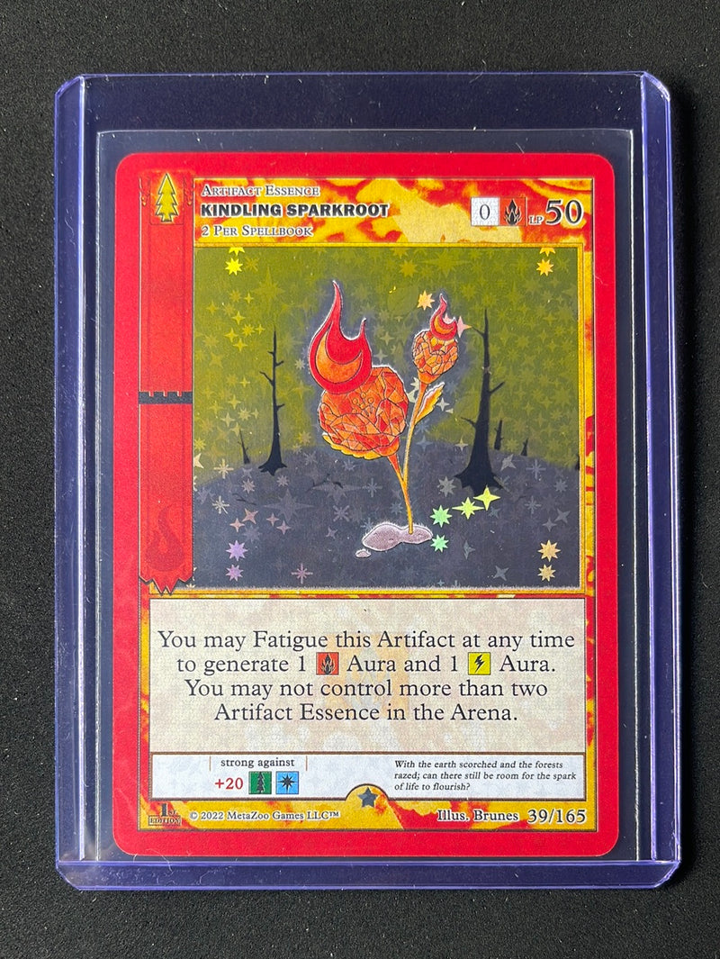 Metazoo TCG Wilderness 1st Edition Kindling Sparkroot Holo 39/165